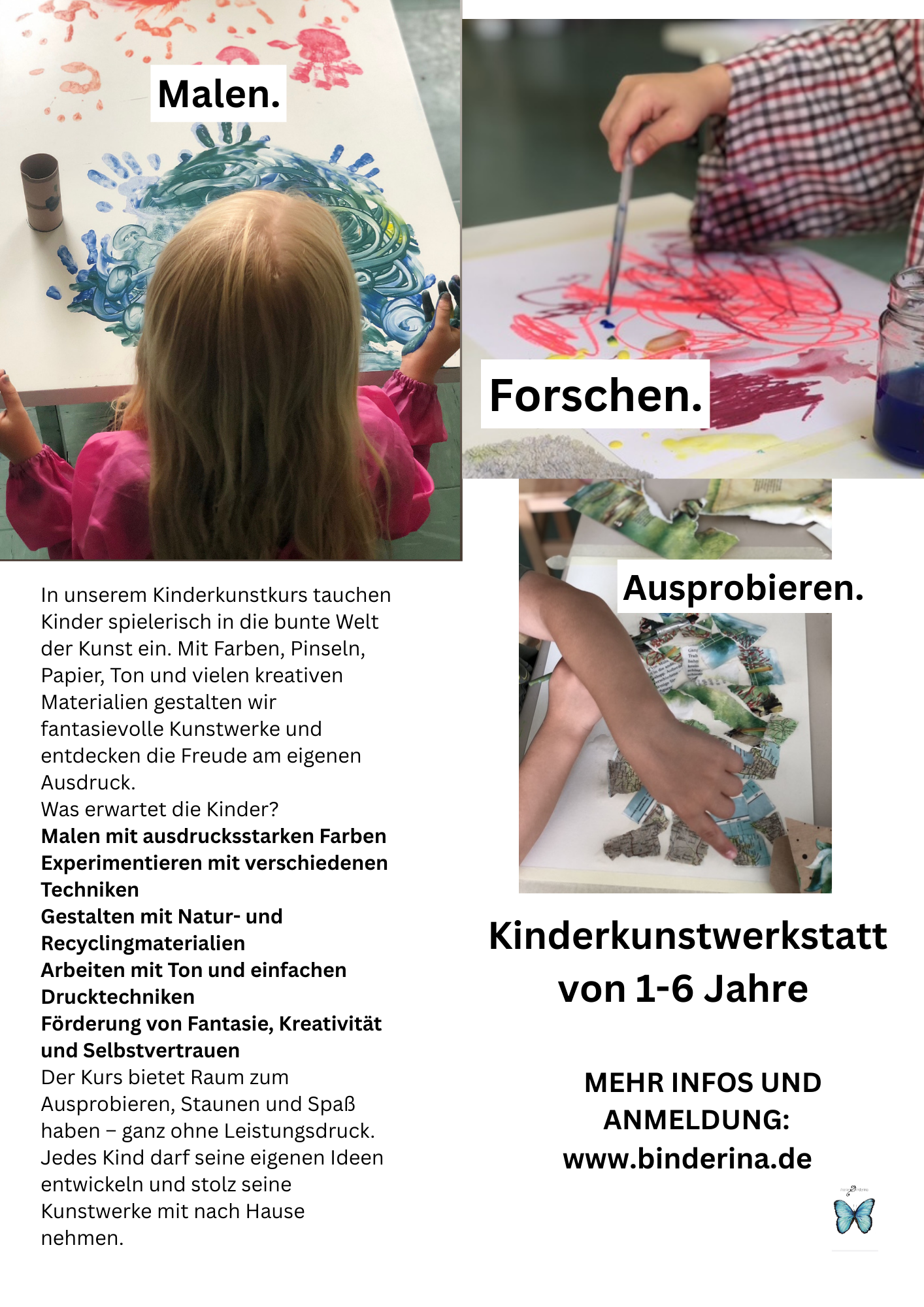 laufender Kunstkurs für Kinder